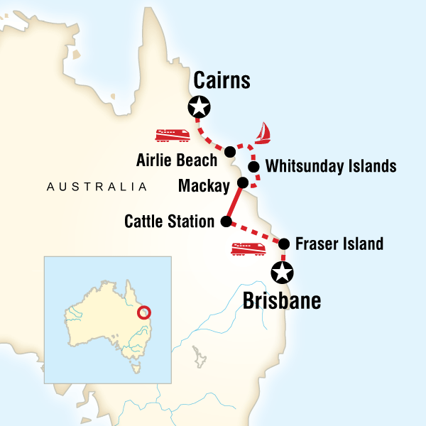 Brisbane to Cairns Experience