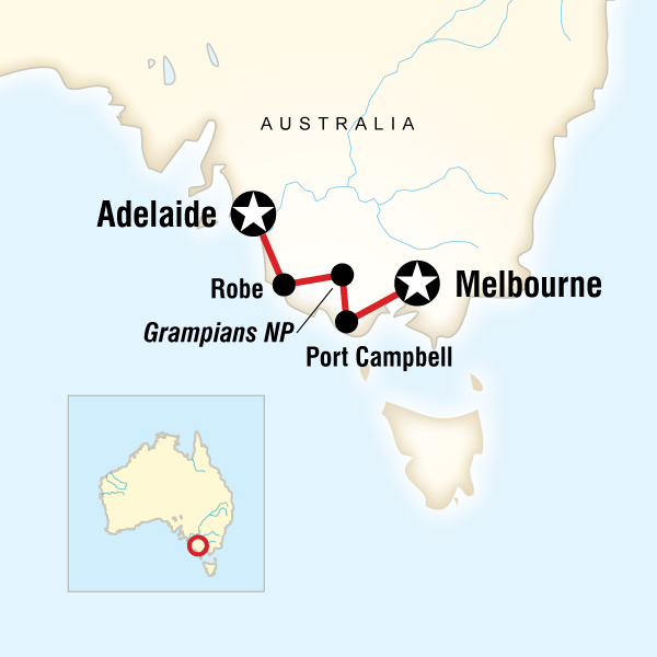 Great Ocean Road West—Melbourne to Adelaide