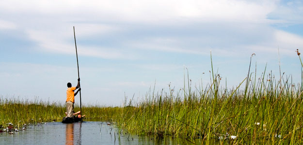 Man on a boat in South Africa