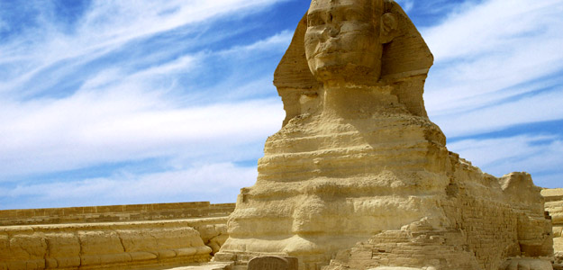 Great Sphinx in Giza near Cairo, Egypt.
