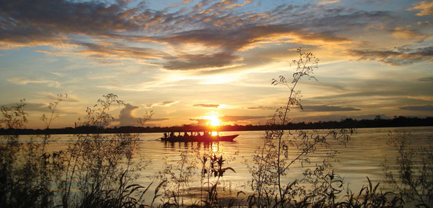River Boating in the Amazon