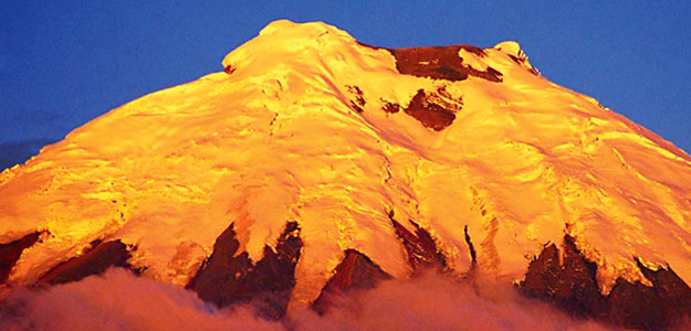 Bright Cotopaxi volcano