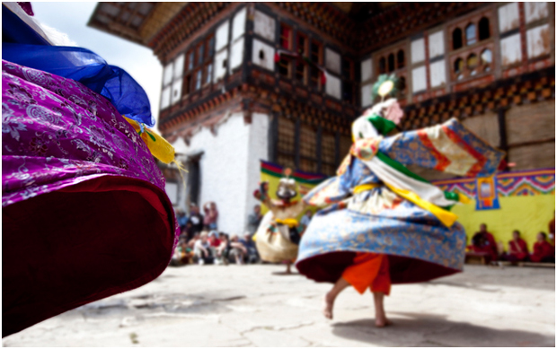 Dancers performing