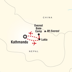 Route map for Everest Adventure (ANEA)
