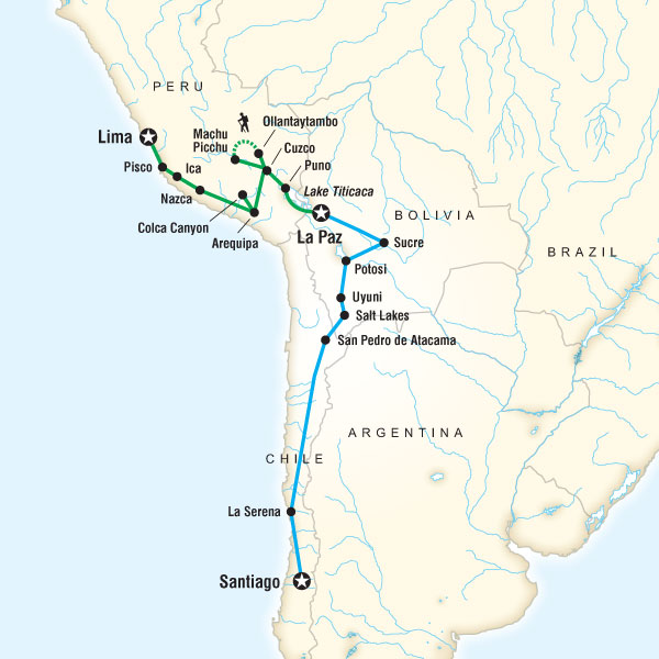 Route map for Great South Route map for Great South