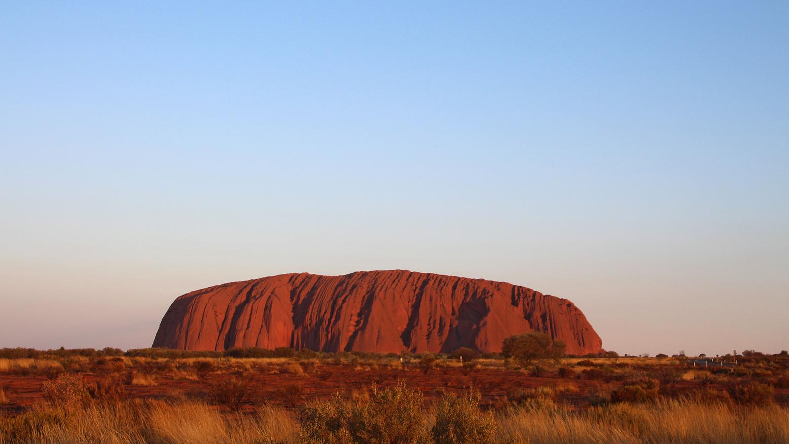 Uluru peak in Tjuta National Park, Australia