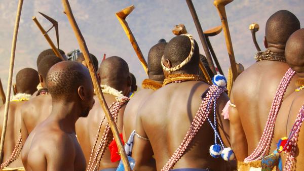 local reed dancers in Swaziland