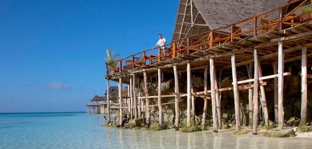 Restaurant on Nungwi beach in Zanzibar.