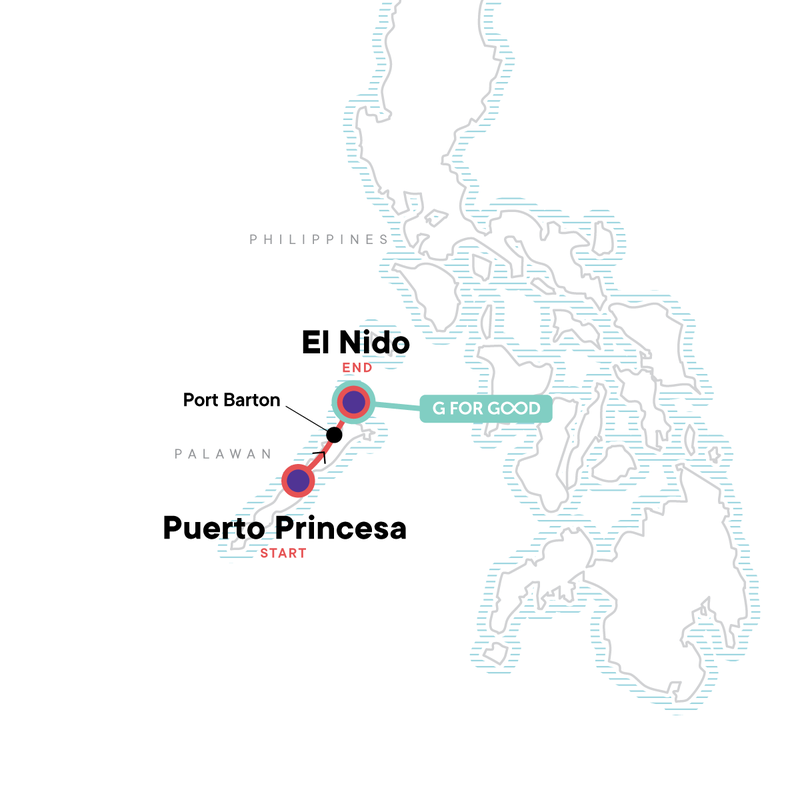 Map of the route for Philippines Express