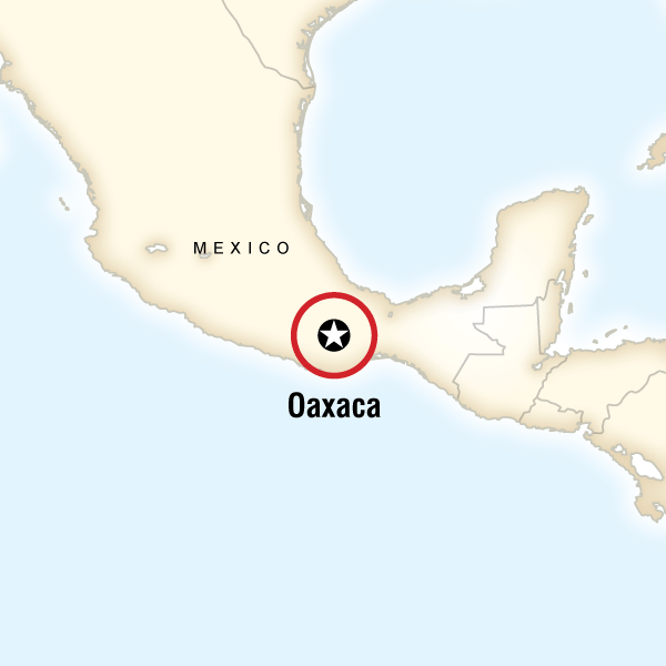 map of the route for mexicos day of the dead in oaxaca