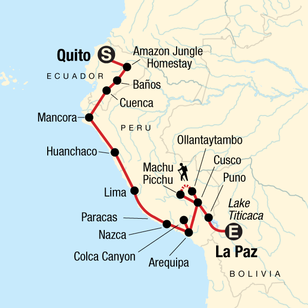 Quito to La Paz Adventure in Ecuador, South America G Adventures