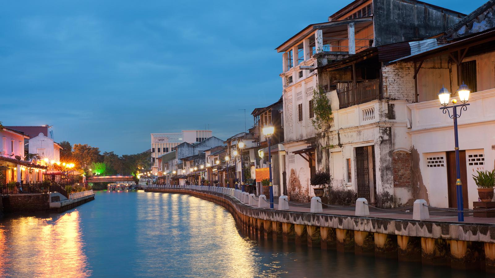 Malacca Canal in Melaka  
