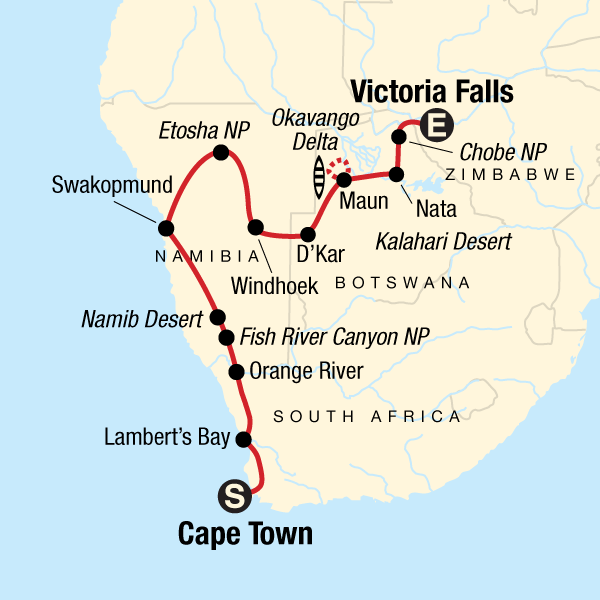 Cape Town to Victoria Falls Adventure in Namibia, Africa - G Adventures