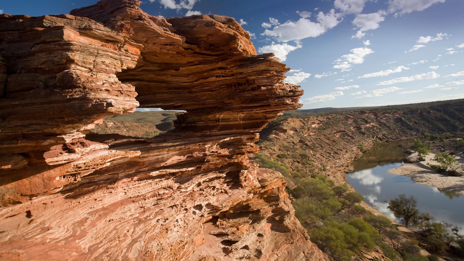 Cool rock formations at the Kalbarri Nature Reserve, Australia