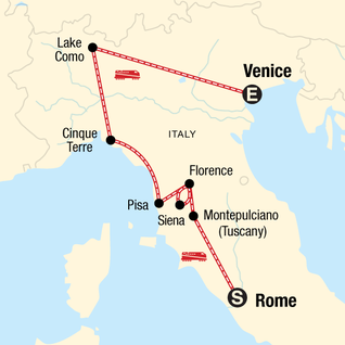 Map of Ultimate Italy