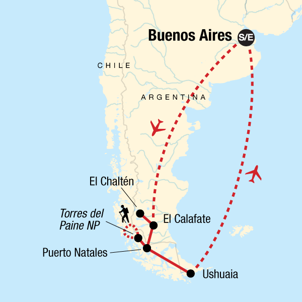 End of the Earth in Argentina, South America G Adventures