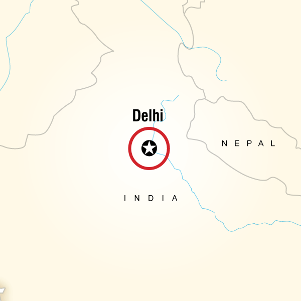 Map of the route for Delhi Day Tour: In Gandhi's Footsteps (half day)