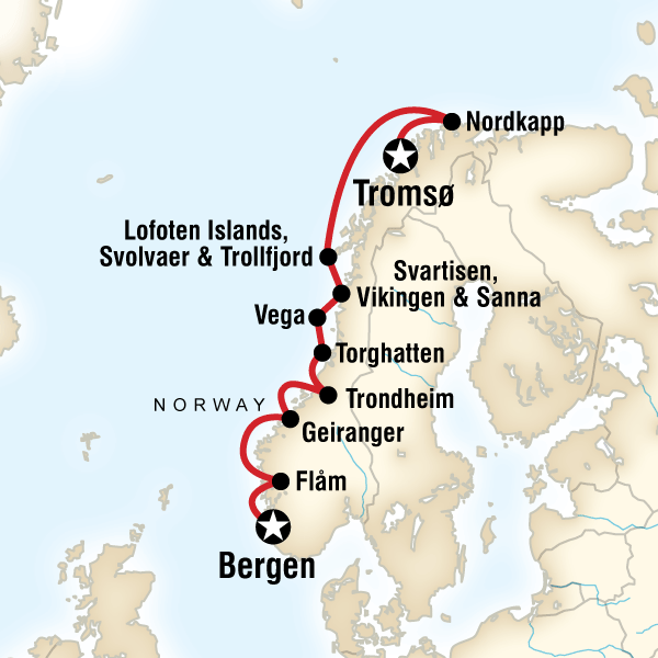 Cruise the Norwegian Fjords in Depth – Tromsø to Bergen in Norway