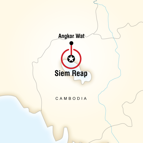 Map of the route for Cambodian Water Festival and Longboat Race