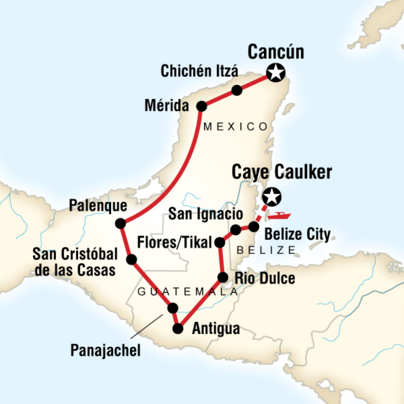 la ruta maya tour