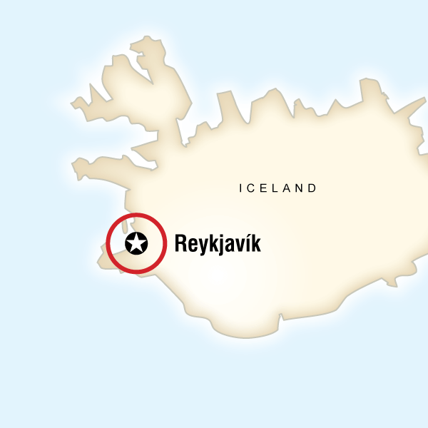 Map of the route for Iceland Airwaves Music Festival