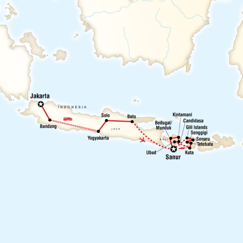 Jakarta Walking Tour Map Jakarta Walking Tour Map