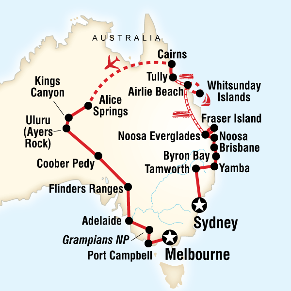 Tamworth to byron bay
