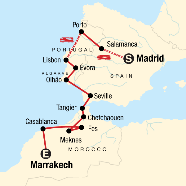 tour por portugal y marruecos