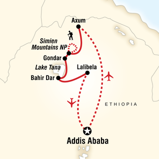 Ethiopia Tours Travel G Adventures Map Of Discover Ethiopia