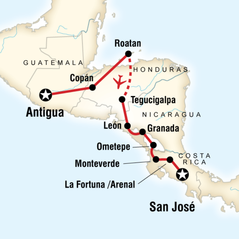 Antigua to San Jose