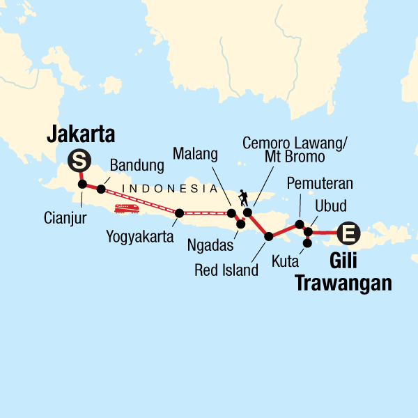 indonesien java karte Indonesien Erlebnisreise – Java & Bali in Indonesien, Asien   G 