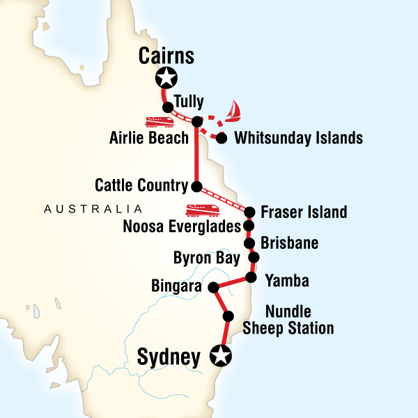 Most of the CoastSydney to Cairns in Australia, Australia / Pacific G Adventures