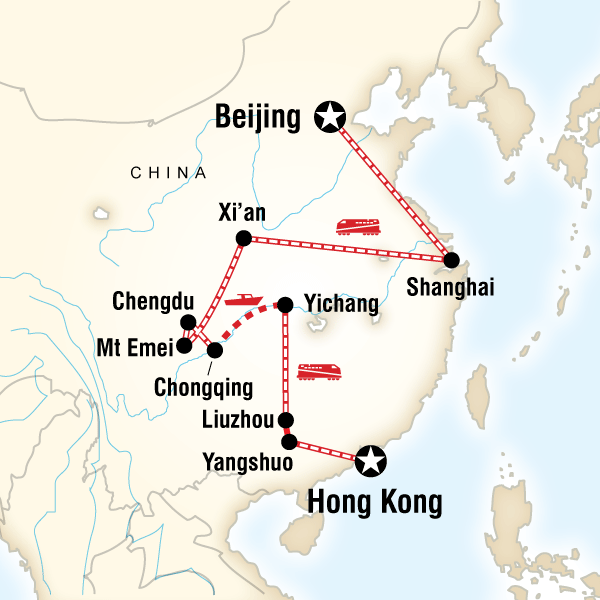 china travel route