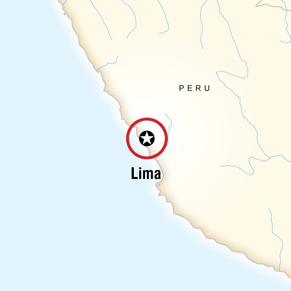 Map of the route for Lima Day Tour: Pachacamac and Peruvian Paso Horse Show (full day)