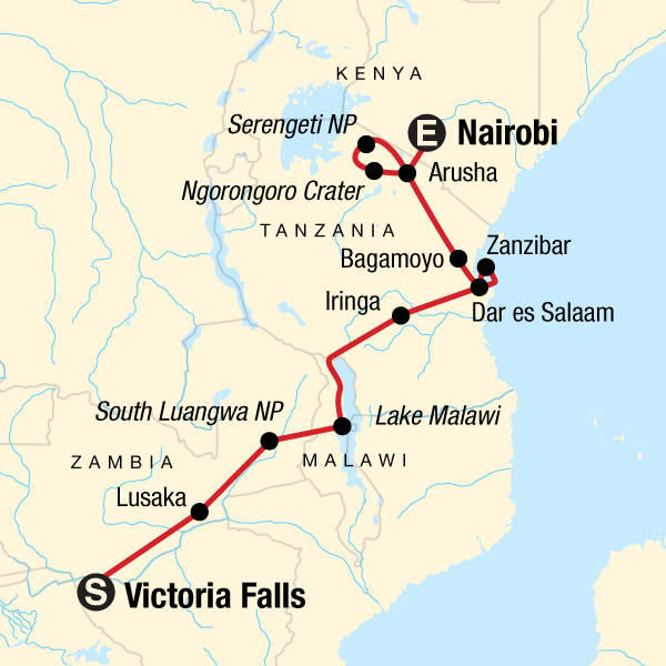 Victoriafälle & Serengeti-Abenteuer – Gewürzplantagen & Landos in