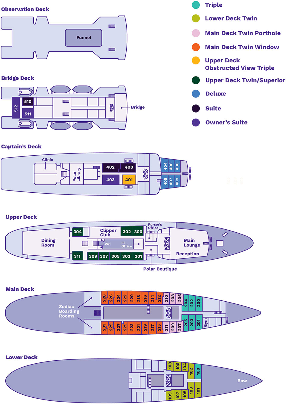 Expedition ship deck plans