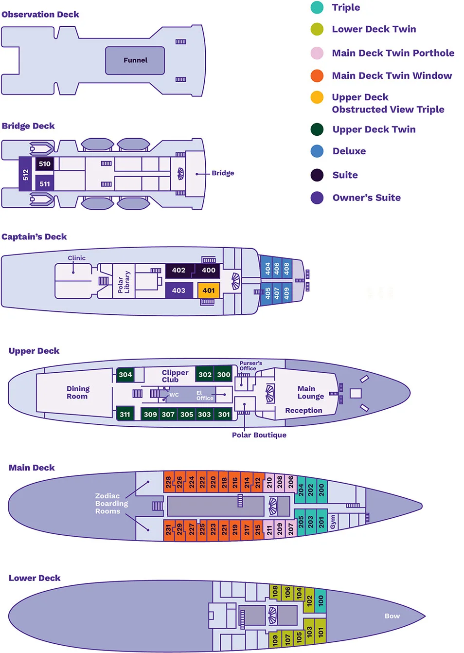 Expedition ship deck plans