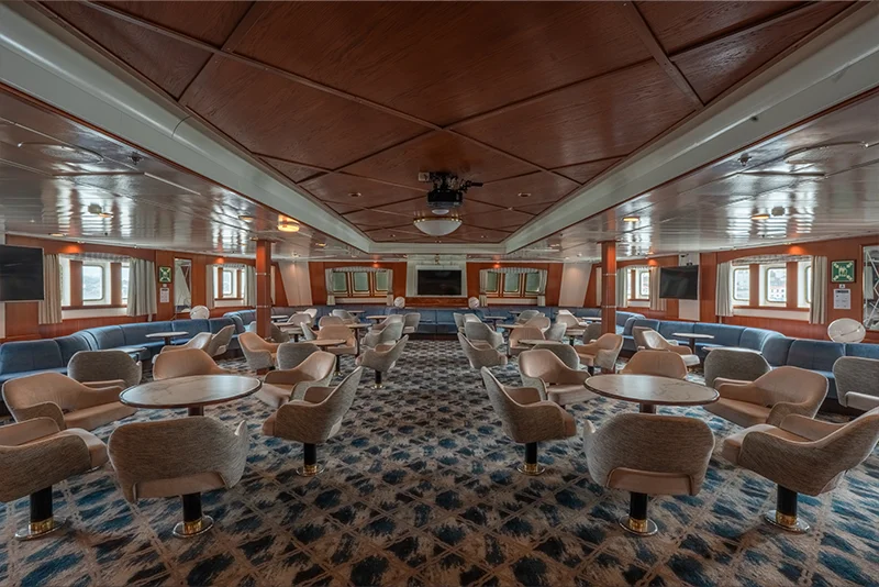 Lounge on Antarctica Expedition Ship