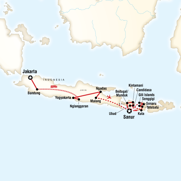 java magyarország térkép Indonesia Java, Bali & Lombok   Jakarta Sanur STATravel.hu java magyarország térkép