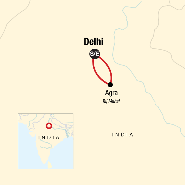 Agra Independent Adventure Map