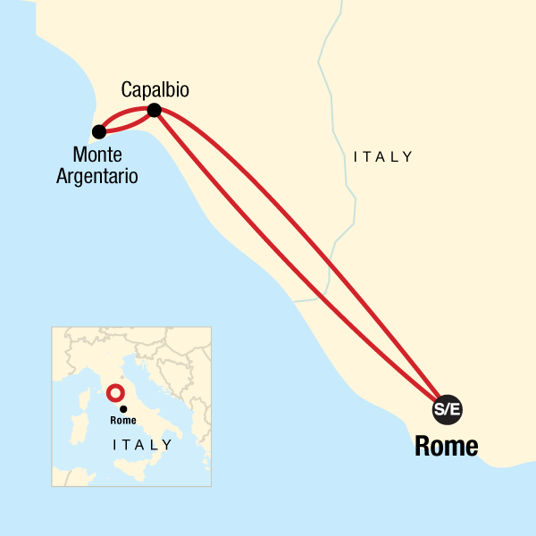 Map of Local Living Italy - Coastal Tuscany