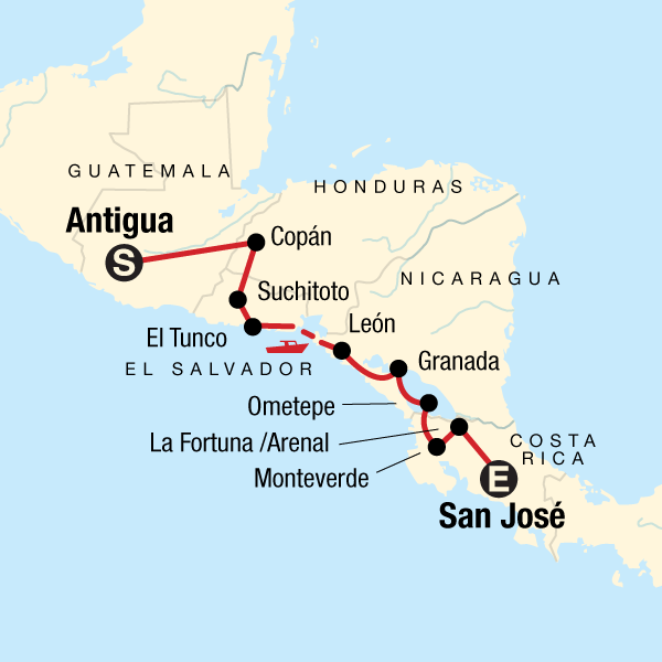 Volcano Trail: Waves & Local Ways Map