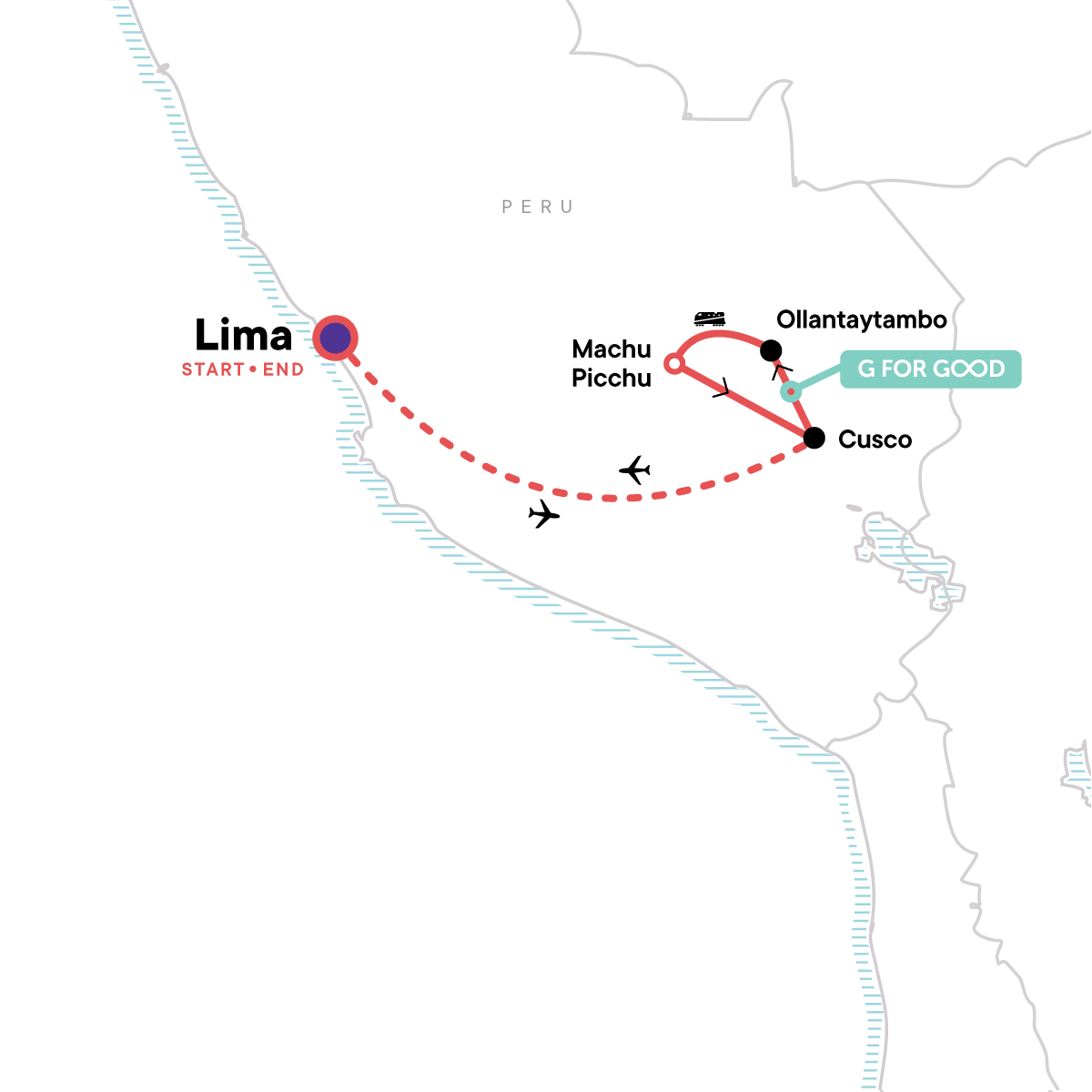 Map of Inca Discovery Plus