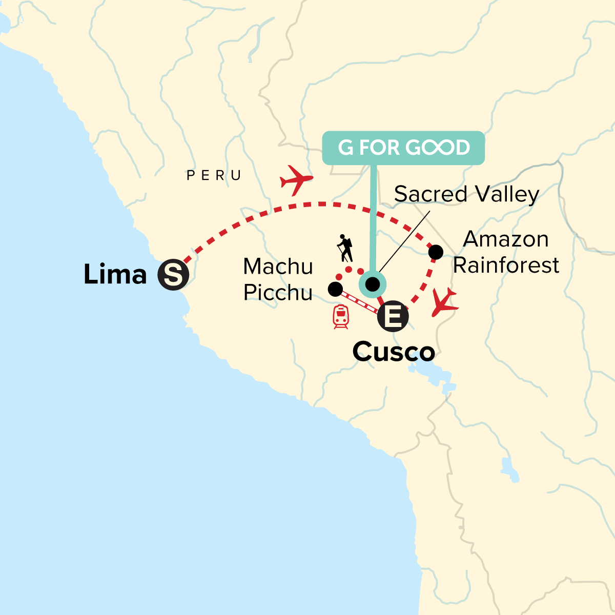 Map of Journeys: Machu Picchu and the Amazon