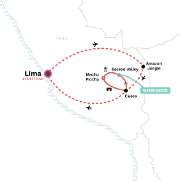 Map of Peru Family Experience