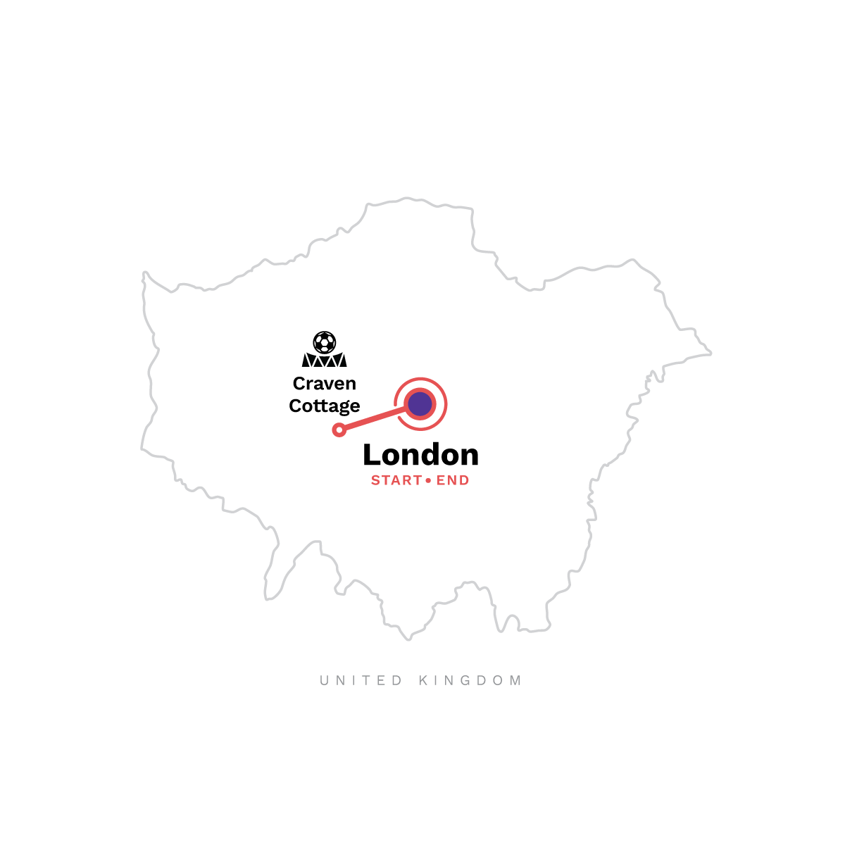 Map of Fulham FC: London Beyond the Pitch