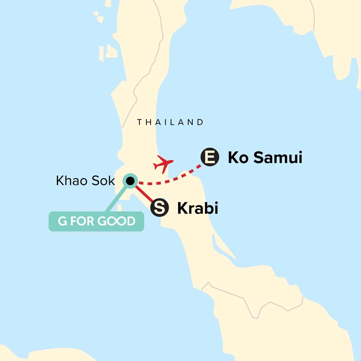 Map of Journeys: Best of Southern Thailand