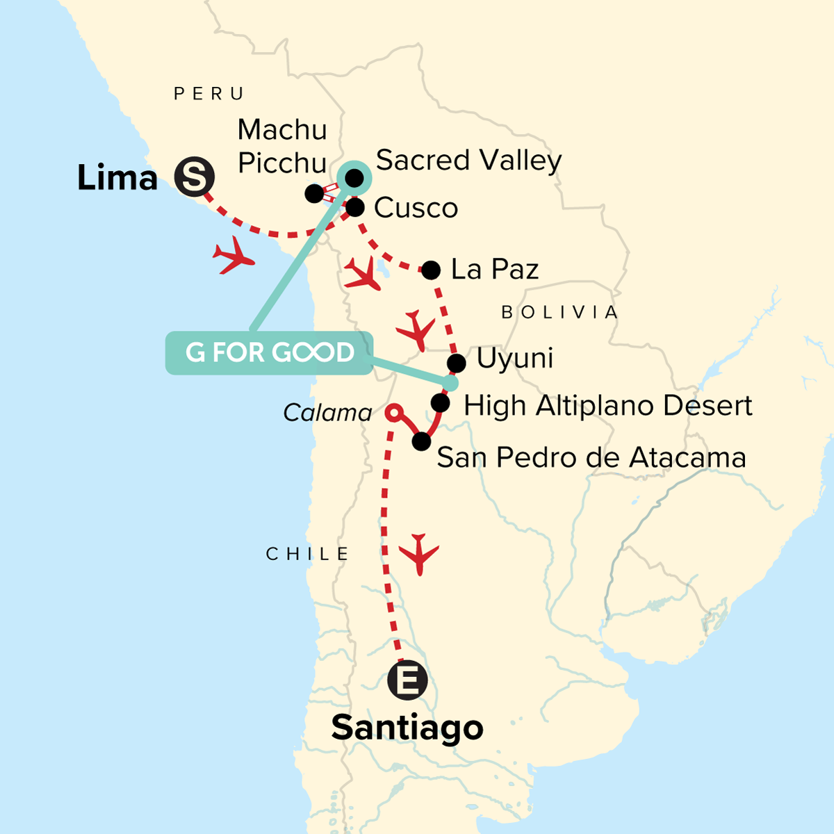 Map of Journeys: Across the Andes From Peru to Chile