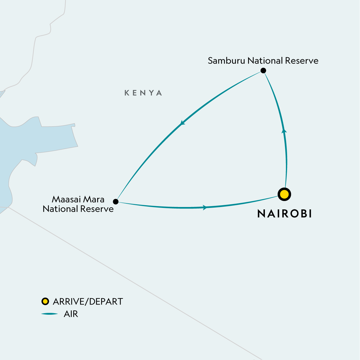 Map of Signature: Kenya’s Wildlife & Cultural Heritage