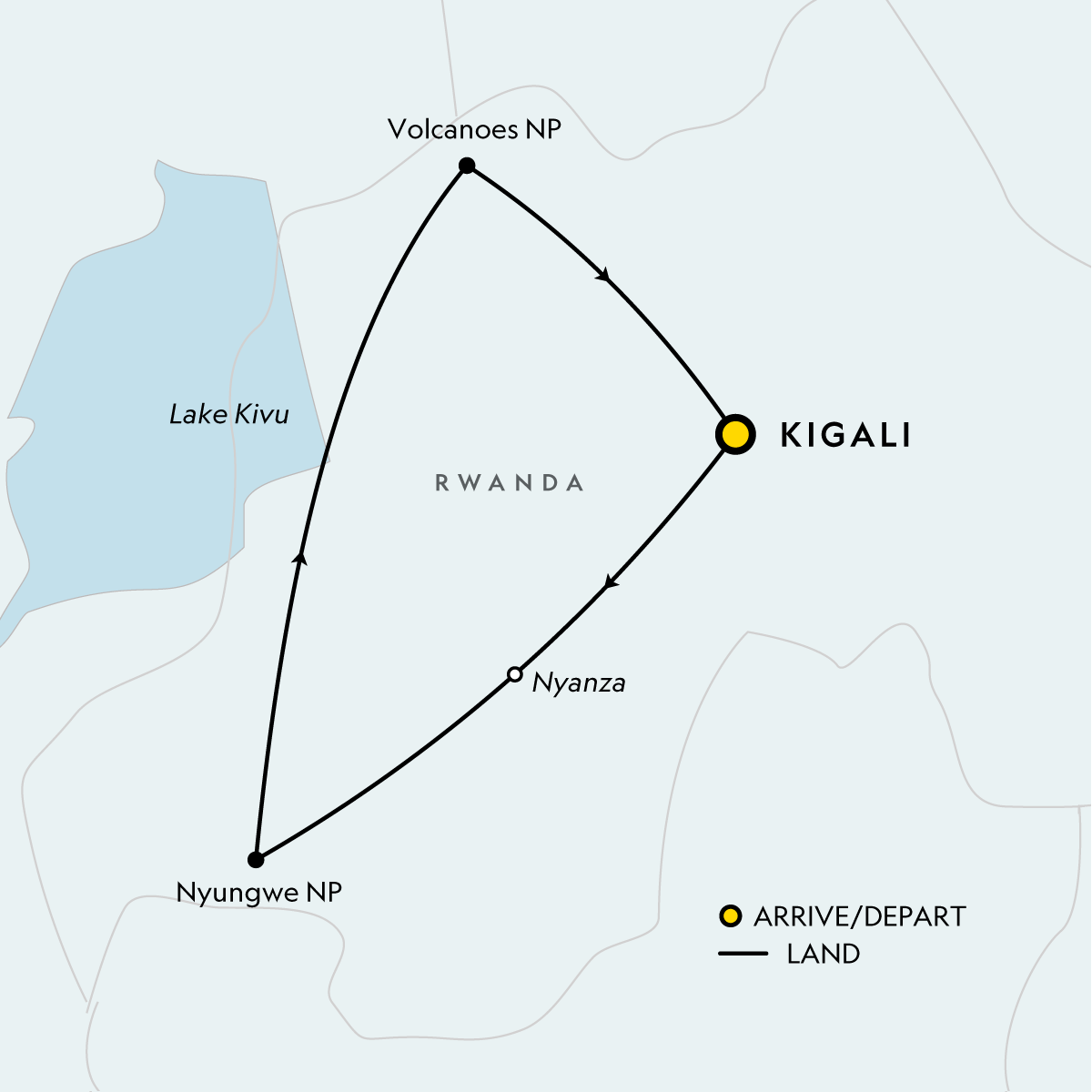 Map of Signature: Rwanda's Primate Kingdoms